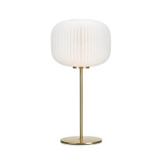Markslöjd - Sober Taffellamp Brushed Brass/White