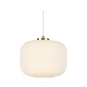 Markslöjd - Sober Hanglamp Brushed Brass/White