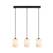 Markslöjd - Cava Straight 3 Hanglamp Black/White