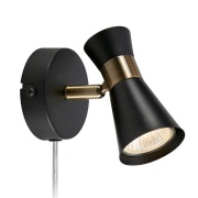 Markslöjd - Folie Wandlamp Zwart/Antiek Geel Koper