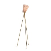 Northern - Oslo Wood VloerLamp Goud/Beige