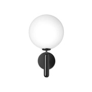 Nuura Aps - Buitenwandlamp Miira, zwart/opaal, Ø 20 cm Nuura