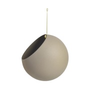 AYTM - Globe plantenpot Ø21xH32 taupe/goud