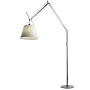 Artemide - Tolomeo Mega Staande Lamp met Dimmer Ø320 Perkament/Zwart
