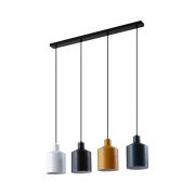 Lindby - Tirane Hanglamp Black/White/Green/Yellow
