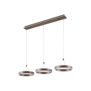 Lucande - Kolo 3 LED Hanglamp Iced Coffee