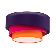 Euluna - Trio Plafondlamp Ø60 Violet/Roze/Oranje -