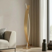 Lucande - Marija Vloerlamp Gold/Silver