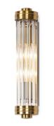Maxlight Florence - wandverlichting - 9 x 9,5 x 40 cm - messing