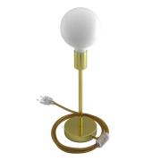 Creative Cables Alzaluce -tafellamp - Ø 12 x 34 cm - metaal - goud