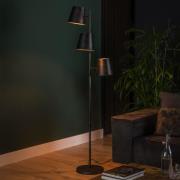 Vico Kinetic - Vloerlamp - Ø 40 x 167 cm - houtskool