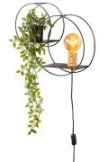 Lucide Circle - wandverlichting - 43 x 14 x 38 cm - zwart en goud