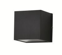 Artdelight Dice - wandverlichting - 10 x 10 x 10 cm - IP54 - zwart