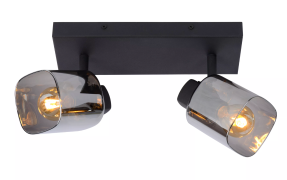 Lucide Alion - opbouwspot - 26 x 10 x 18 cm - zwart gerookt