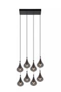 Lucide Tears - hanglamp - 49,5 x 24,5 x 154 cm - gerookt