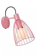 Lucide Macarons - wandlamp - Ø 15 x 19,5 x 29 cm - roze