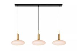Lucide Singala 3L - hanglamp - 126 x 30 x 169 cm - opaal en goud