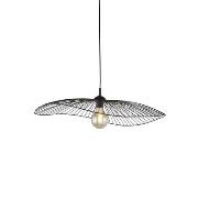 Searchlight Wave - hanglamp - 53 x 71 x 120 cm - zwart