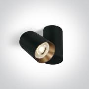 ONE Light Duplo - opbouwspot - 11,6 x 5,8 x 9,5 cm - zwart