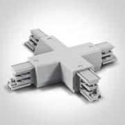 ONE Light Square Track Accessories - X-connector - 3-fase railsysteem ...