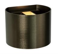 Artdelight Gyro - wandlamp - 9,7 x 13 x 11,2 cm - licht brons