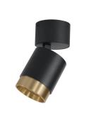 Nova Luce Spectre - opbouwspot - Ø 5,5 x 11 cm - 5W led incl. - zwart/...