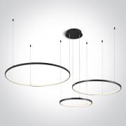 ONE Light Decorative - hanglamp - 150 cm - 65W dimbare LED incl. - zwa...