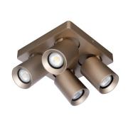 Artdelight Megano - opbouwspot 4L - 20 x 20 x 11,5 cm - champagne