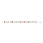 KLUS LED strip - 0,8cm breed, 500cm lengte - 24Vdc - dimbaar - 9,6W LE...