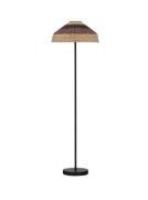 Nova Luce Caro - vloerlamp - Ø 46 x 147,5 cm - natuurlijk zwart bruin ...