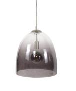 Vico Shaded Oval - hanglamp - Ø 40 x 150 cm - getint glas