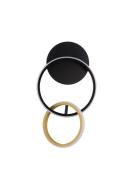 Nova Luce Imar - wandlamp - Ø 21 x 37,5 cm - 15W dimbare LED incl. - z...