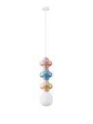 Nova Luce Clio - hanglamp - Ø 18 x 240 cm - roze, blauw, geel, wit en ...