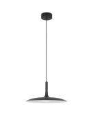 Nova Luce Lisi - hanglamp - Ø 45 x 180 cm - 16W LED incl. - mat zwart