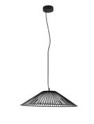Nova Luce Brume - hanglamp - Ø 60 x 148 cm - 21W LED incl. - mat zwart