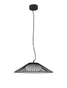 Nova Luce Brume - hanglamp - Ø 50 x 148 cm - 15W LED incl. - mat zwart