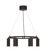 Nordlux Vico chandelier - hanglamp - Ø 53,4 x 217 cm - zwart