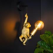 Lucide Extravaganza Chimp - wandlamp - 17,6 x 14 x 48,5 cm - goud