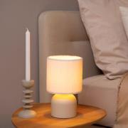 Lucide Woolly - tafellamp - Ø 16 x 28 cm - beige