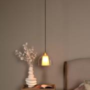 Lucide Gunhild - hanglamp - Ø 24 x 146,6 cm - beige/goud/transparant