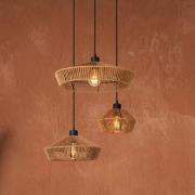 Lucide Yunkai - hanglamp - Ø 60 x 145 cm - hout