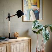 Nordlux Theo - tafellamp - Ø 12,5 x 42,7 cm - zwart