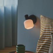 Nordlux Milford - wandlamp - Ø 10 x 19 x 16,5 cm - zwart met wit