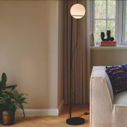 Nordlux Wilson - vloerlamp - Ø 25 x 159 cm - zwart met wit